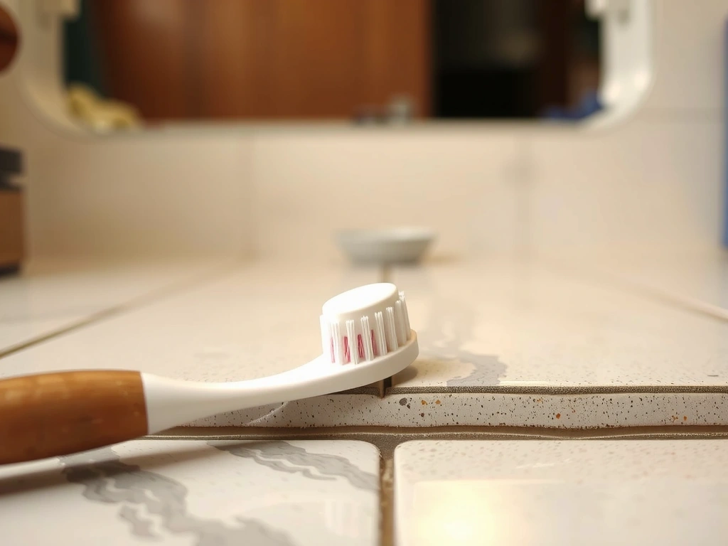 Grout cleaning detail