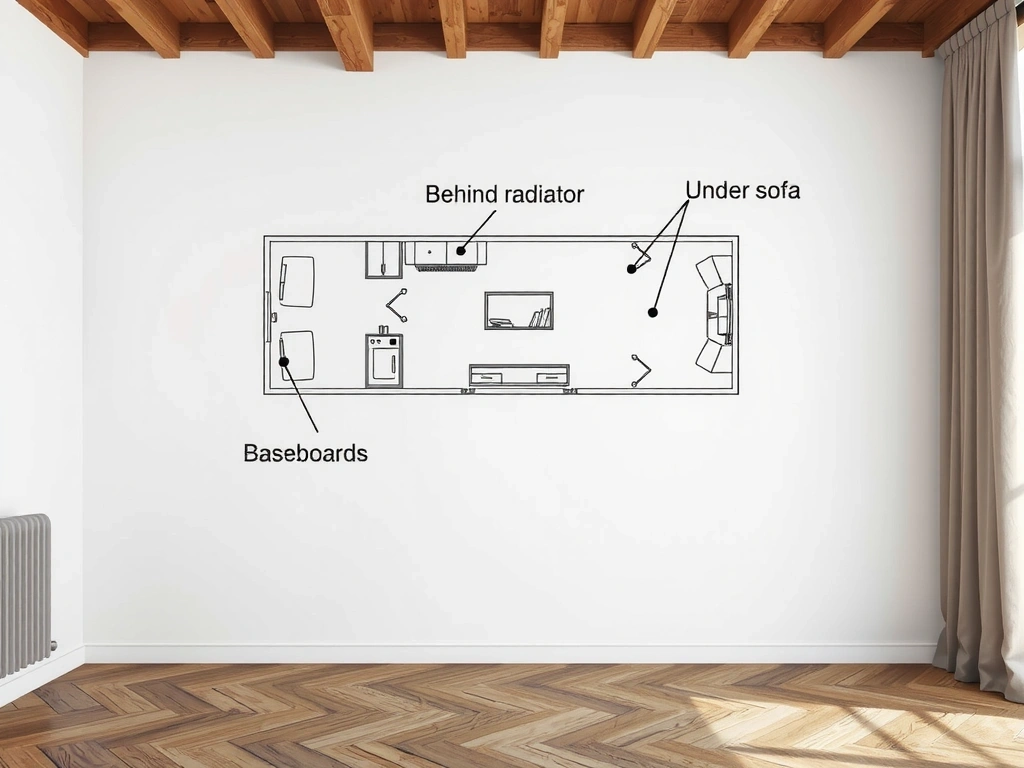 Annotated floor plan showing focus areas