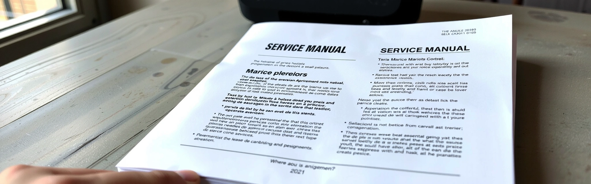 Service manual detail